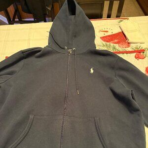 New Without Tags - Ralph Lauren Black XL Full ZIP Hoodie